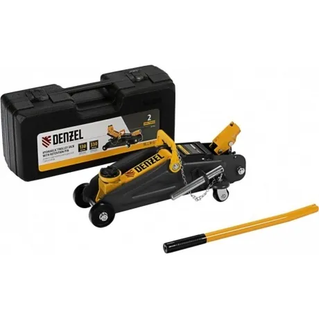 Домкрат гидравлический подкатной с фиксатором, 2 т, 130-330 мм, ...