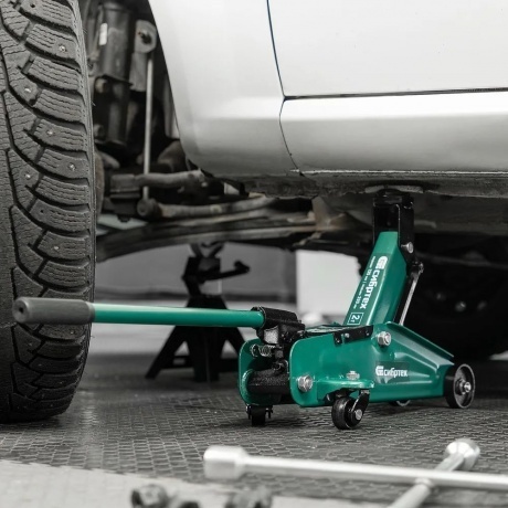 Домкрат гидравлический подкатной, 2 т, 135-320 мм Сибртех - фото 15