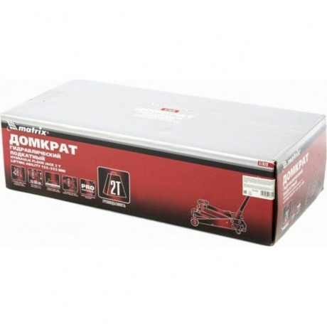 Домкрат гидравлический подкатной, 2 т, h подъема 135-355 мм Matrix - фото 23