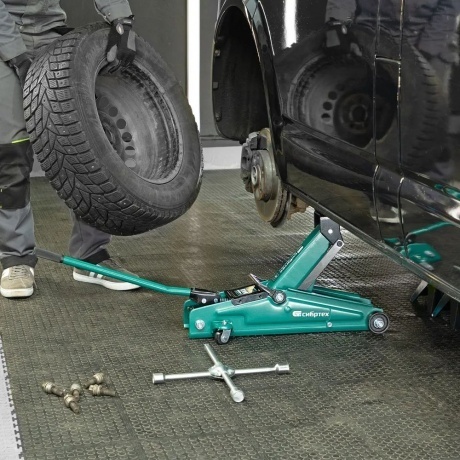 Домкрат гидравлический подкатной, 3 т, 135-400 мм Сибртех - фото 15