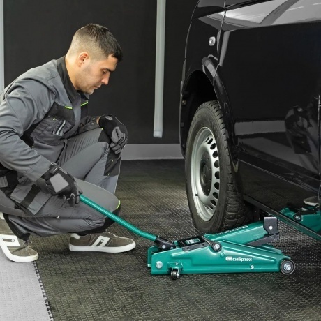 Домкрат гидравлический подкатной, 3 т, 135-400 мм Сибртех - фото 10