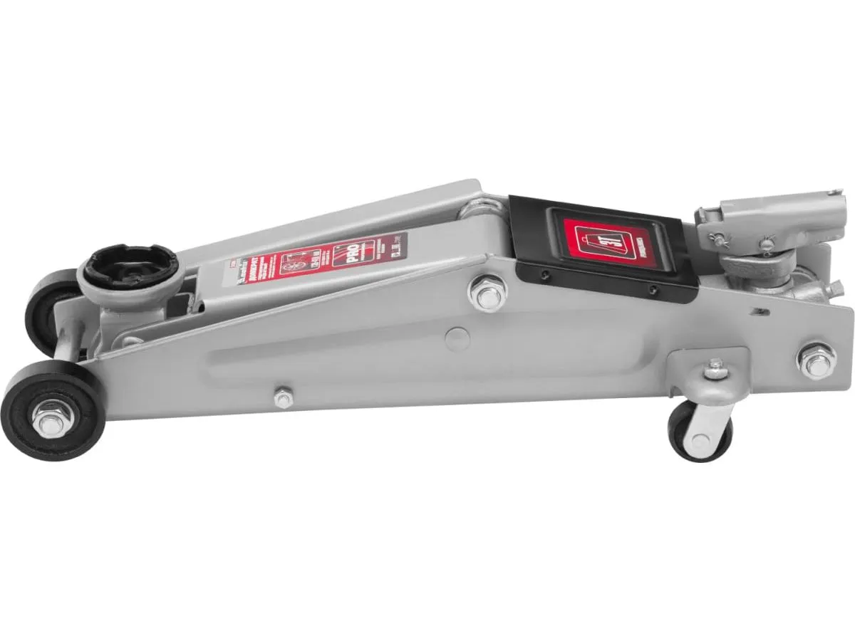 Домкрат гидравлический подкатной, 3 т, h подъема 130-410 мм, поворотная ручка// Matrix - фото 9