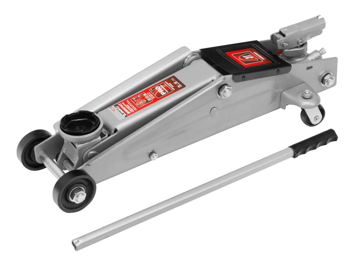 Домкрат гидравлический подкатной, 3 т, h подъема 130-410 мм, поворотная ручка// Matrix - фото 1