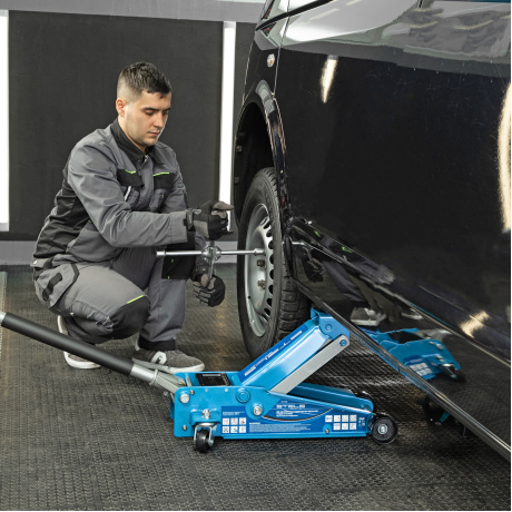 Домкрат гидравлический подкатной, быстрый подъем, 3т QUICK LIFT, 130-465 мм, проф Stels (51133) - фото 30