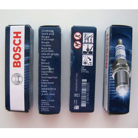 Свеча зажигания BOSCH 0242235707, (WR7DCX+), 1шт.