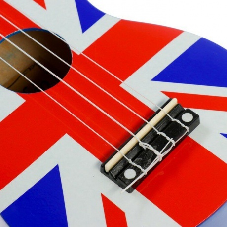 Укулеле сопрано Fabio XU21-11D UK Flag c рисунком Британский флаг - фото 3