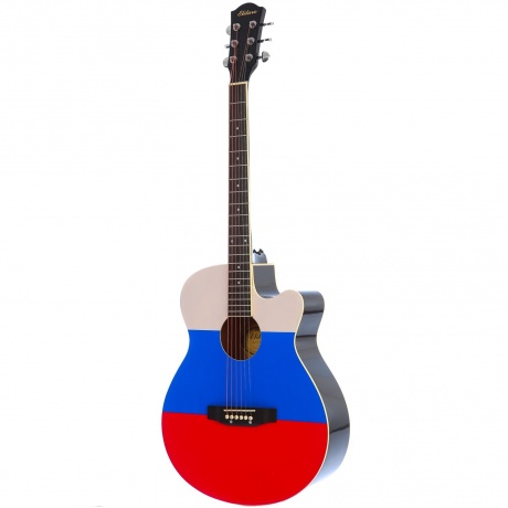 Гитара акустическая Elitaro E4040 RU Flag с рисунком - фото 2