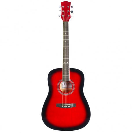 Гитара акустическая Fabio FAW-702TWRS красный - фото 1