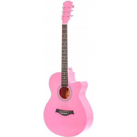 Гитара акустическая Belucci BC4010 PI розовая - фото 2