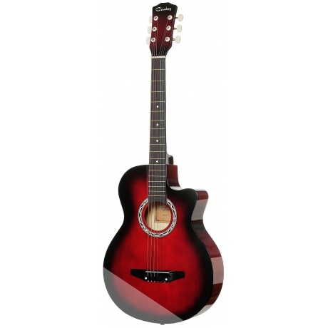 Гитара акустическая COWBOY 3810C RDS красный бёрст уцененный (гарантия 14 дней) - фото 1