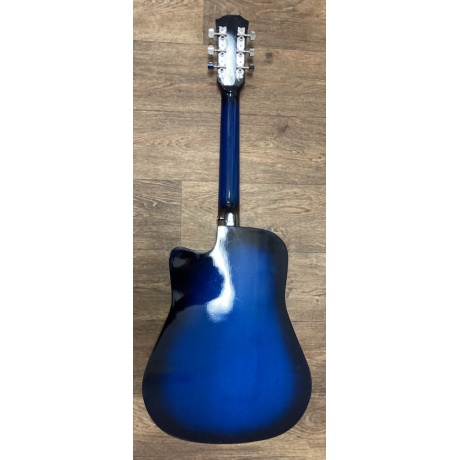 Гитара акустическая Belucci BC3810 BLS синий состояние хорошее - фото 3