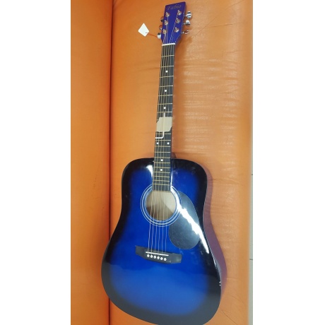 Гитара акустическая Fabio SA105 BLS синий хорошее состояние - фото 2
