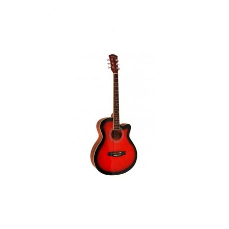 Гитара акустическая Elitaro E4010 RDS красный хорошее состояние - фото 1