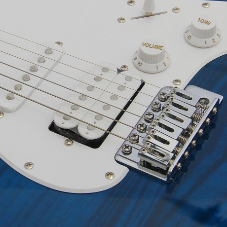 Электрогитара Caraya E201STB синяя - фото 3