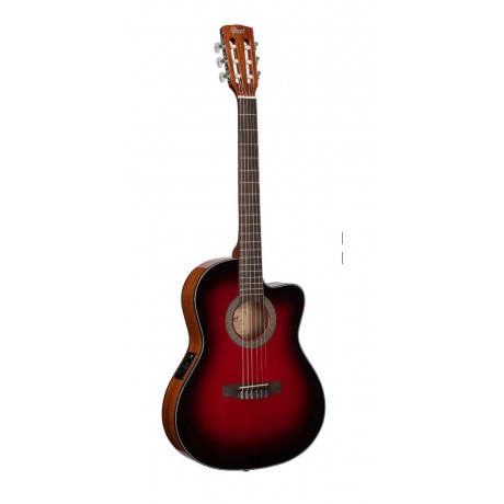 Гитара классическая Cort JADE-E-Nylon-DBB Jade Series со звукоснимателем красная - фото 1