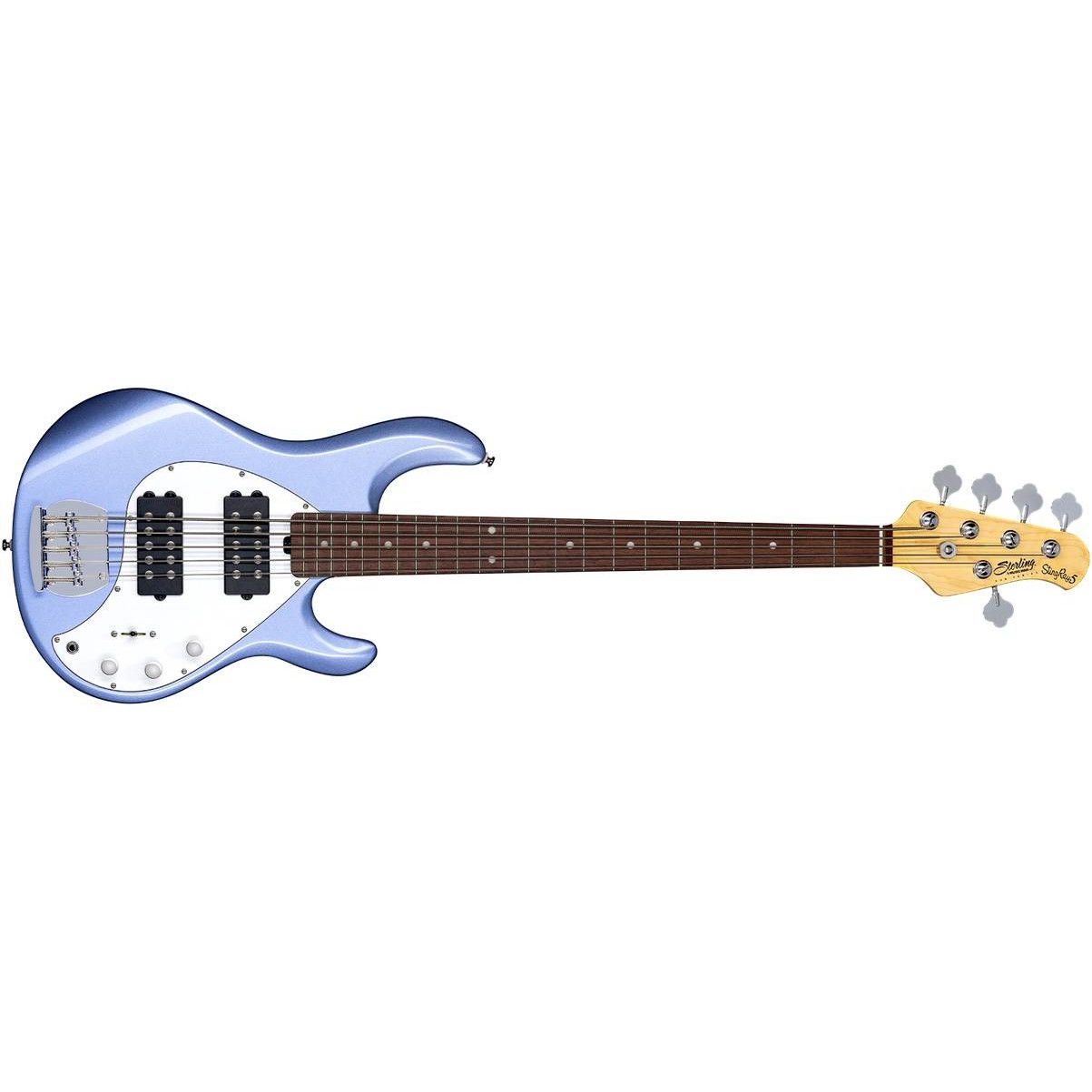 Бас-гитара STERLING StingRay5 HH Lake Blue Metallic 5 струн