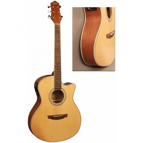 Гитара Электроакустическая FLIGHT AG-210 CEQ NA - фото 2