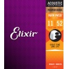 Струны Elixir 16027 NANOWEB 11-52 фосфорная бронза для акустичес...