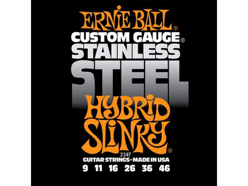 Струны Ernie Ball P02247 Hybrid Slinky Steel 9-46 для электрогитары