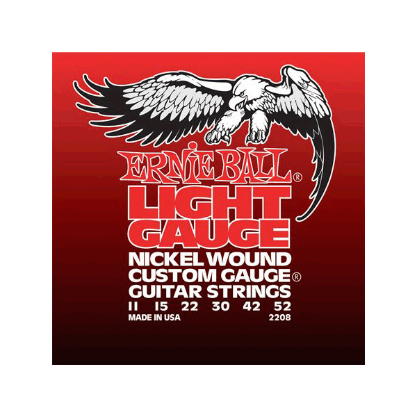 Струны Ernie Ball P02208 Nickel Wound Light 11-52 для электрогитары