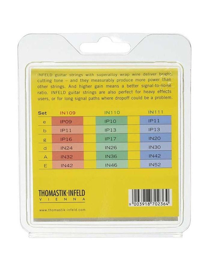 Струны Thomastik IN110 Infeld 10-46 для электрогитары - фото 2
