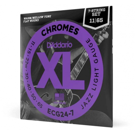Струны D'Addario ECG24 Chromes Flat Wound 11-50 для электрогитары - фото 1