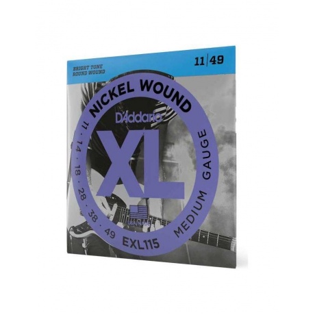 Струны для электрогитары D'ADDARIO EXL115 - фото 1