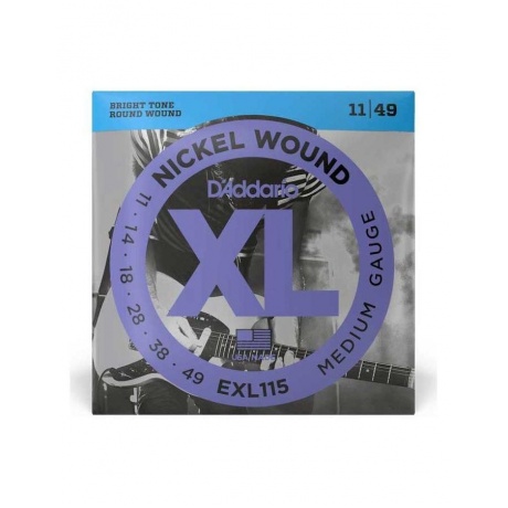 Струны для электрогитары D'ADDARIO EXL115 - фото 3