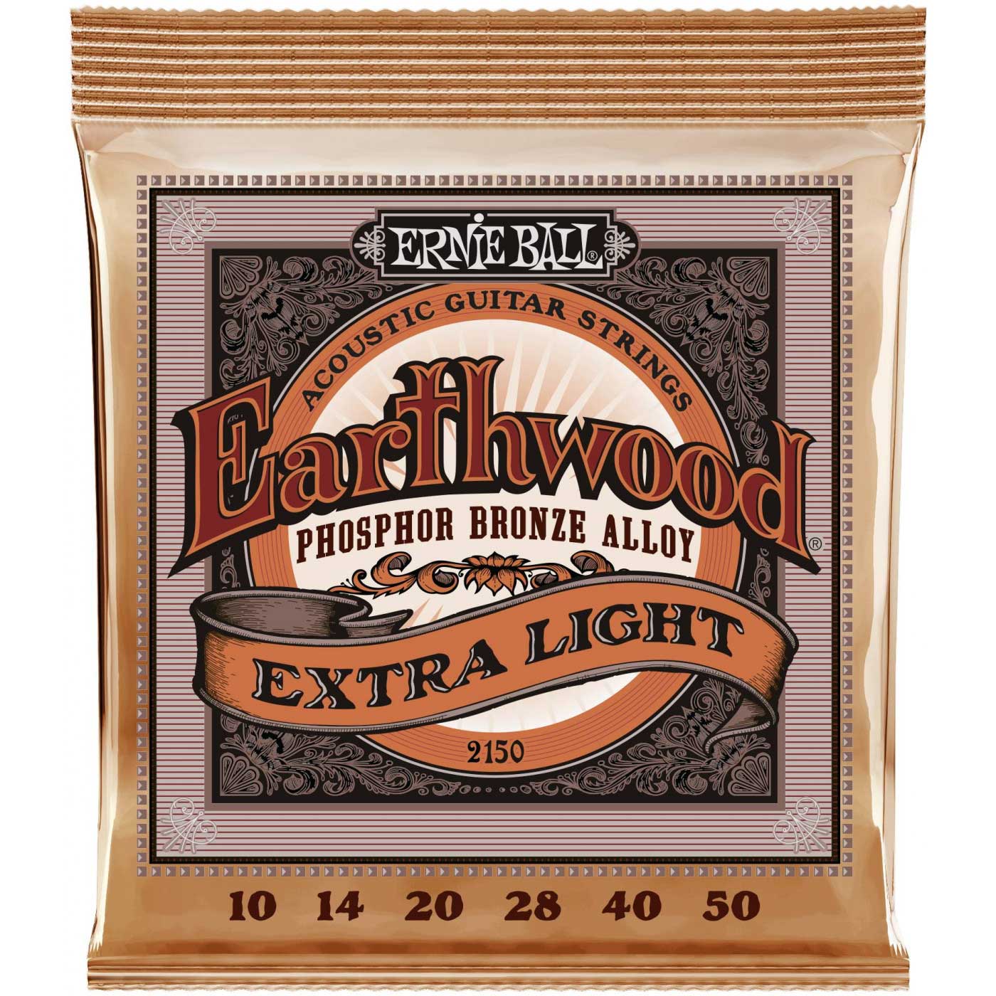 

Струны для акустической гитары ERNIE BALL 2150 Earthwood Phosphor Bronze Extra Light 10-50