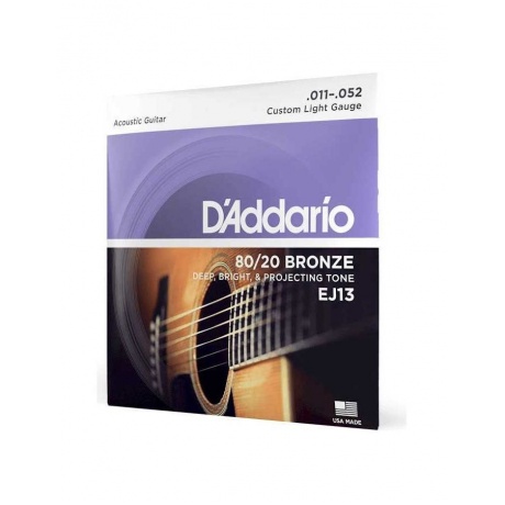 Струны для акустической гитары D'ADDARIO EJ13 - фото 1