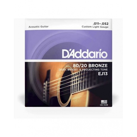 Струны для акустической гитары D'ADDARIO EJ13 - фото 4