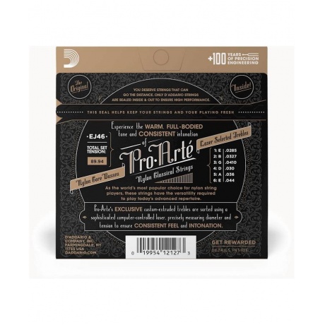 Струны D'ADDARIO EJ46 для классической гитары - фото 3