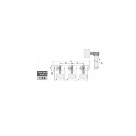 Колковая механика ALICE AOD-018C (P) - фото 3