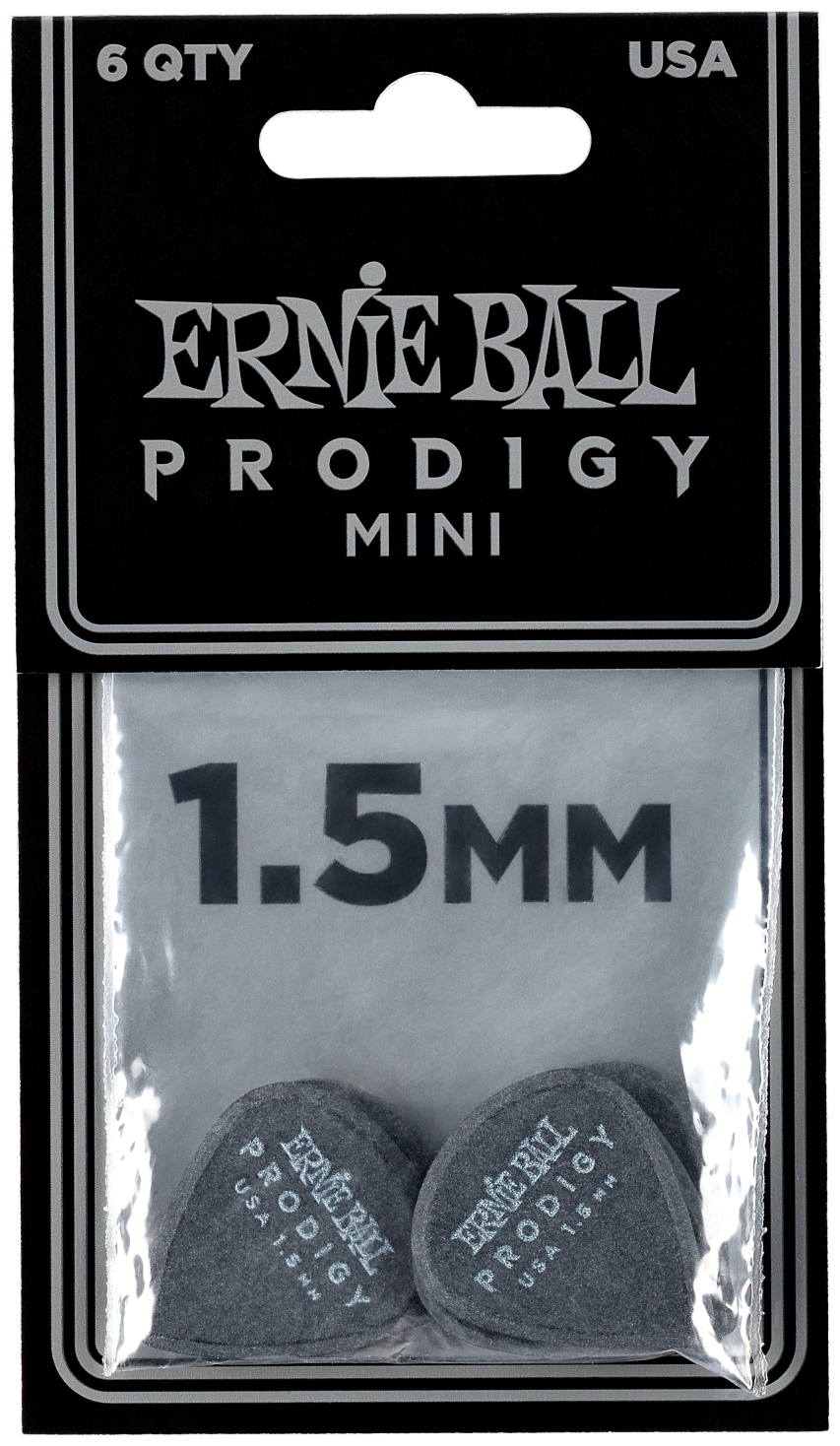 Набор медиаторов ERNIE BALL 9200 Prodigy Black - фото 2