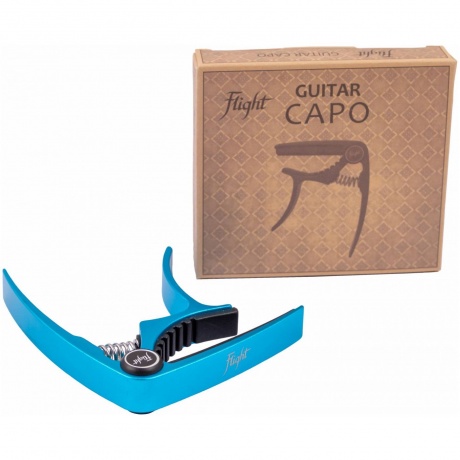 Каподастр FLIGHT FCG BL для акустической гитары - фото 2