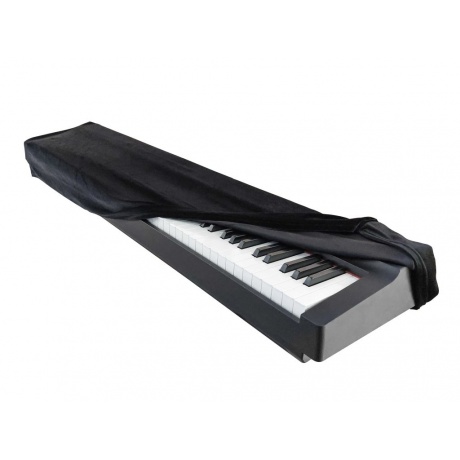 Накидка для цифрового пианино Lutner Aka-015B универсальная бархатная черная - фото 1