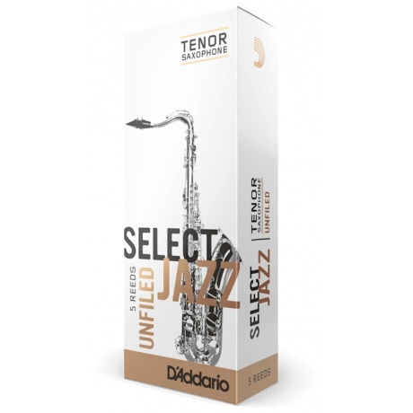 Трости для саксофона Rico RRS05TSX2H Select Jazz  тенор, размер 2, жесткие Hard 5шт - фото 1