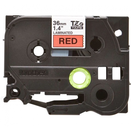 Лента в кассете TZE-461 36-мм, ламинированная, черный на красном фоне, 8 м. - фото 1