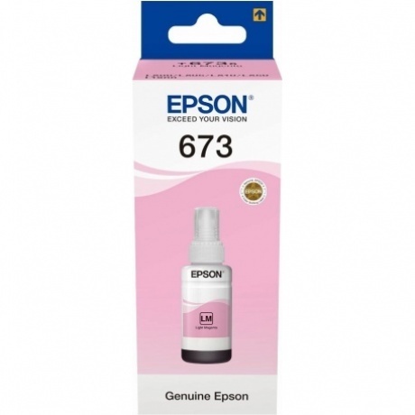 Чернила Epson 673 C13T673698 (аналог C13T67364A) светло-пурпурный 70мл для Epson L800/L810/L850/L1800 - фото 3
