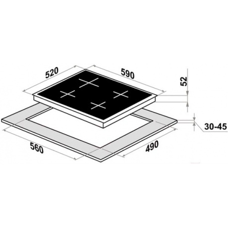 Электрическая варочная панель Maunfeld CVCE594BK черная - фото 8