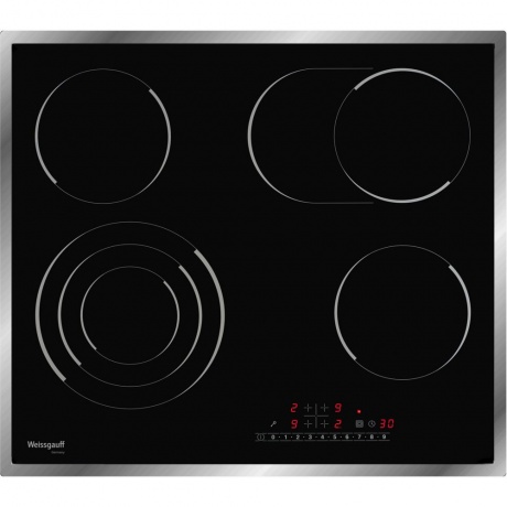 Электрическая варочная панель Weissgauff HV 643 BSX черная - фото 1