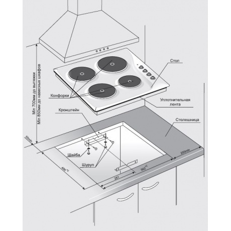 Электрическая варочная панель Gefest ЭС В СВН 3210 К21 черная - фото 11