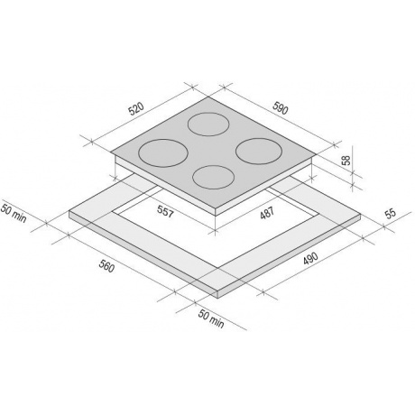Индукционная варочная панель Krona Vento 60 черная - фото 9