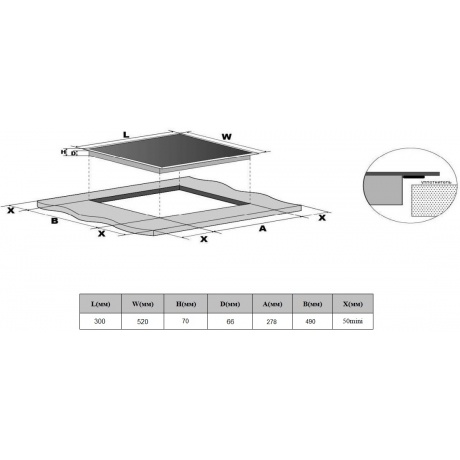 Индукционная варочная панель Weissgauff HI 32 BFZC черная - фото 5