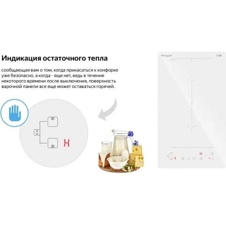 Индукционная варочная панель Weissgauff HI 32 WFZC белый - фото 10