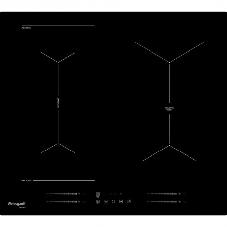 Индукционная варочная панель Weissgauff HI 643 BY черная