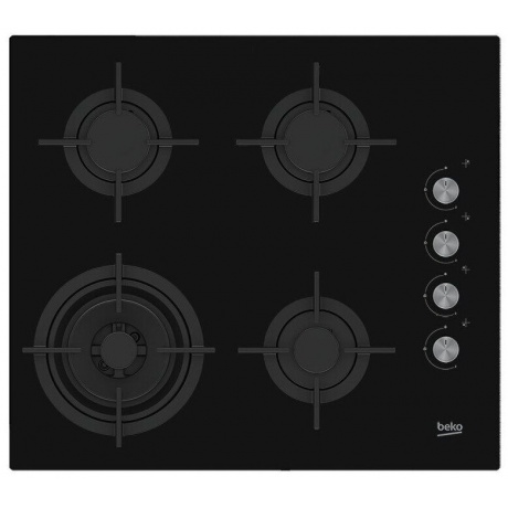 Газовая варочная поверхность Beko HILW64122S черный - фото 1