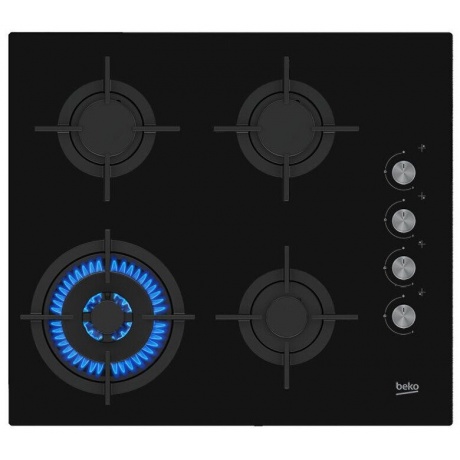 Газовая варочная поверхность Beko HILW64122S черный - фото 2