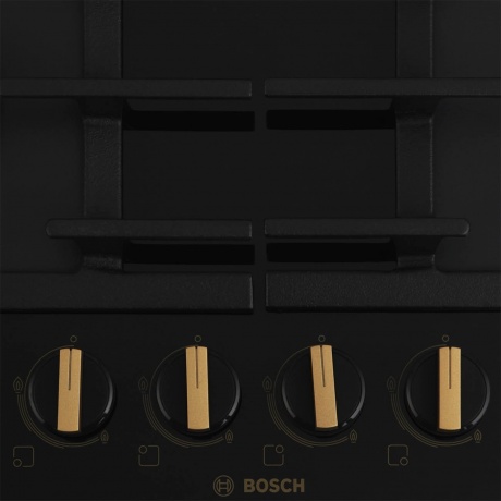 Газовая варочная панель Bosch PPP6B6B90R черная - фото 2