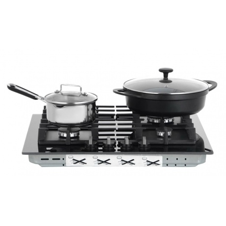 Газовая варочная панель Bosch PPP6B6B90R черная - фото 7